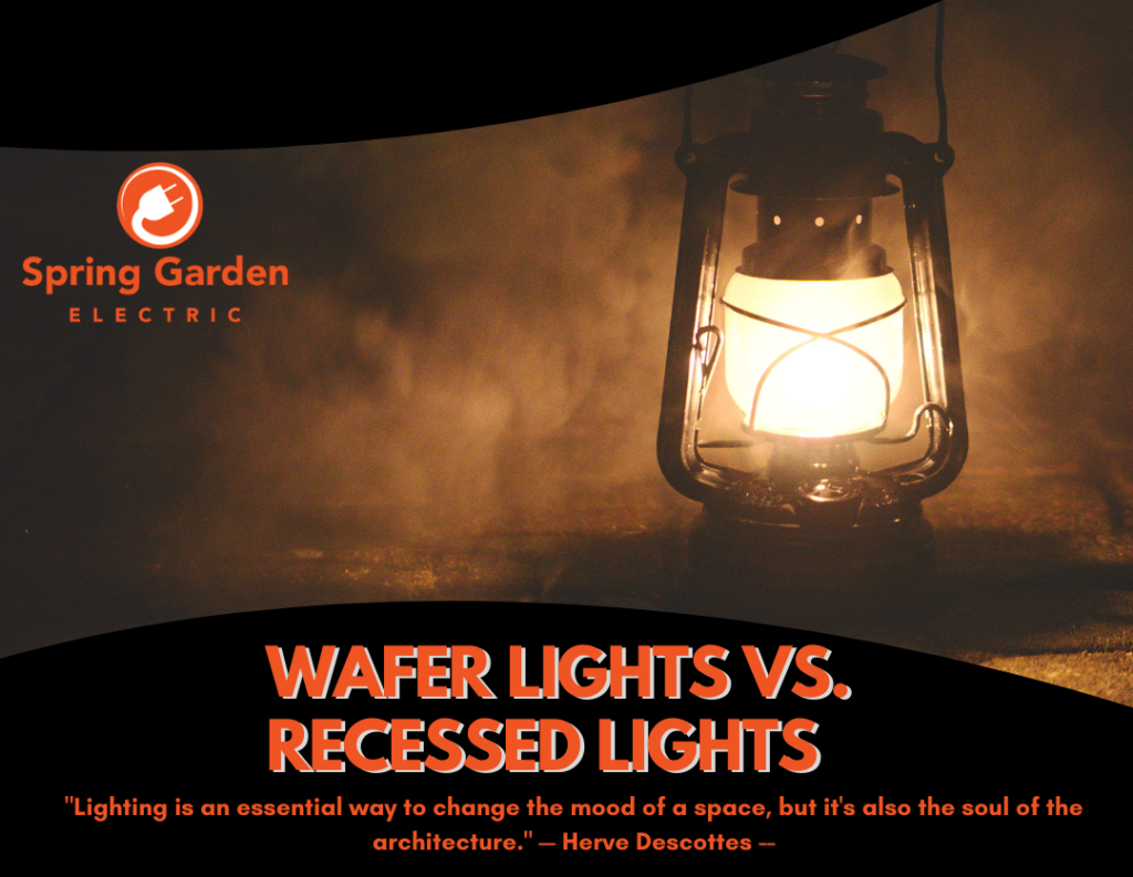 Wafer Lights vs. Recessed Lights